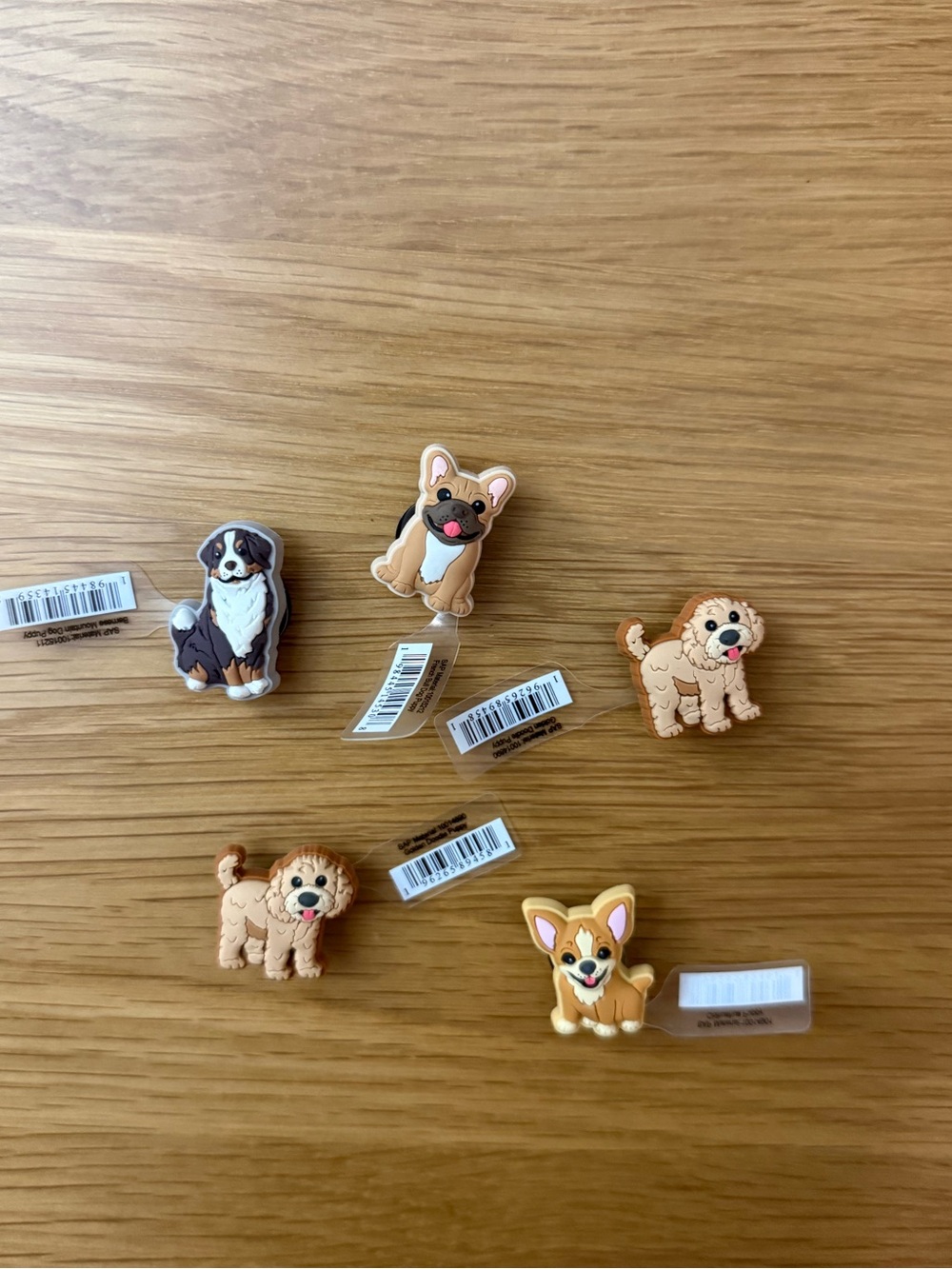 Crocs authentic cute Dog Shoe Charms jibbitz - Set of 5